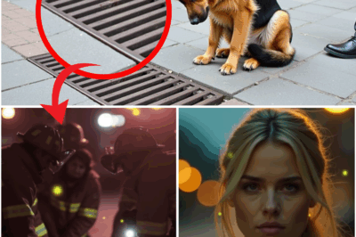 The German Shepherd Refused to Leave the Drain… Until a Woman Discovered What Was Hidden Below!