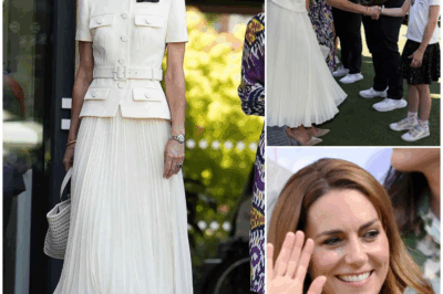 Princess Kate Stuns in Signature White at Wimbledon: A Triumphant Return After Cancer Battle