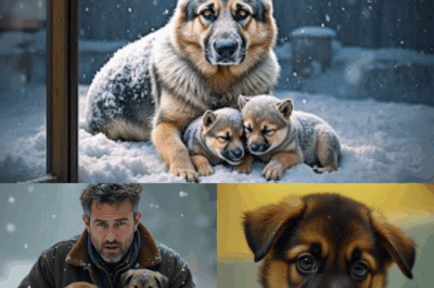 Rescued by Hope: A Trucker’s Journey to Save Two Abandoned German Shepherd Puppies in the Snow