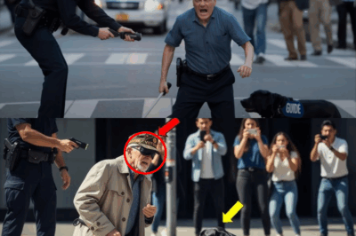 Police Tased a Blind Veteran Crossing the Street—Then, 7 Minutes Later, a Military Convoy Rolled In and Shut Down Everything!