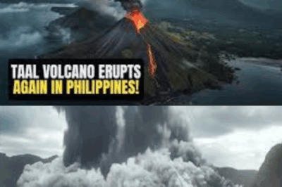 Ang bulkan na Taal ay sumabog sa Pilipinas, nagbuga ng abo at singaw na umabot sa taas na 7,000 talampakan sa hangin