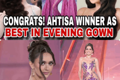CONGRATULATIONS: Ahtisa Manalo has been crowned Miss Universe 2025 title winner best in evening gown