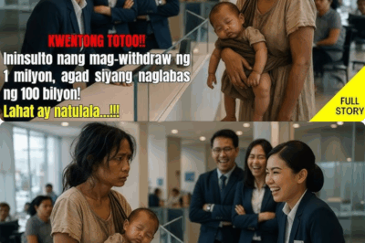 Hinamak habang gustong mag-withdraw,ang pulubi na babae ay NAKAHUGOT NG 100 BILYON Lahat ay natulala