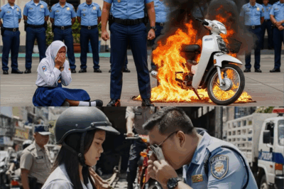 Viral! Pulis abusado, sinunog ang motor ng SHS na dalaga dahil ayaw nitong magbayad!