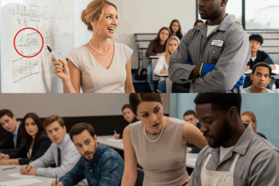 “Solve This Equation and I’ll Marry You”—Professor SNAPS at Janitor, Then FREEZES When He Outsmarts Her and the Ivy League LIVE!”