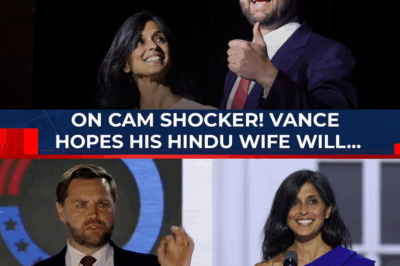 “Vance Drops Bombshell: Prays His Hindu Wife ‘Eventually’ Converts—Crowd Gasps as He Puts Christianity Above All!”