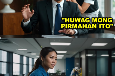 Mahinang bulong ng janitress sa milyonaryo: ‘Huwag pirmahan’ at ikinagulat ng lahat ang sumunod