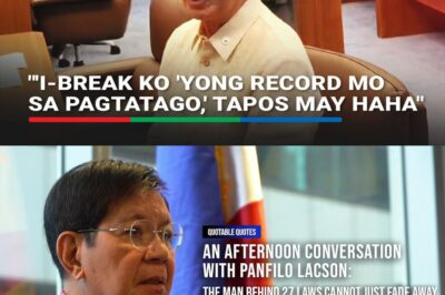 Biro ni Bato kay Lacson: ‘I-break ko ang record mo sa pagtatago’