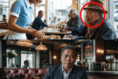 “Batang Waitress, Araw-araw Tinulungan ang Matanda — Isang Gabi, Dumating ang Abogado at 4 na Bodyguard, Nagbukas ng Isang Lihim na Magbabago ng Lahat!”