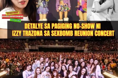 Detalye sa pagiging no-show ni Izzy Trazona sa Sexbomb Reunion Concert