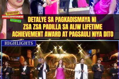 Detalye sa pagkadismaya ni Zsa Zsa Padilla sa Aliw Lifetime Achievement Award at pagsauli niya dito