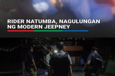 Nurse patay matapos magulungan ng modern jeepney sa Marikina