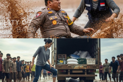 TULONG PARA SA MGA BIKTIMA NG BAHA SA ACEH, HINTO NG MGA TIWALAWANG PULIS, SUWERTE LANG AY MAY MATAPANG NA DRIVER!